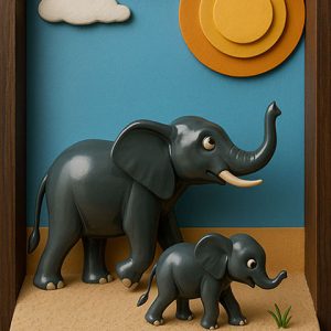 3d-elephants-diorama-3 3d-elephants-diorama-3